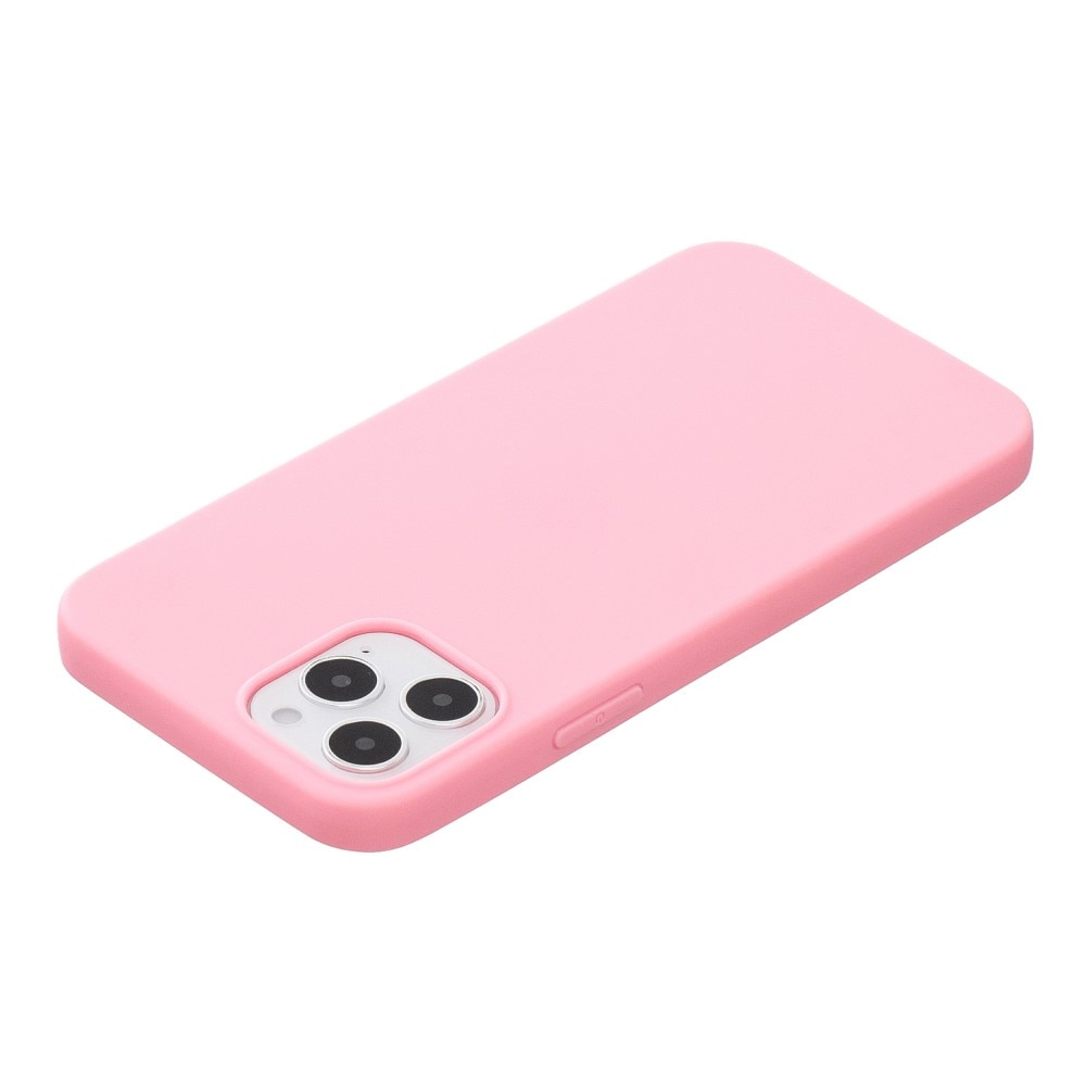 iPhone 12/12 Pro Silikonkuori Vaaleanpunainen
