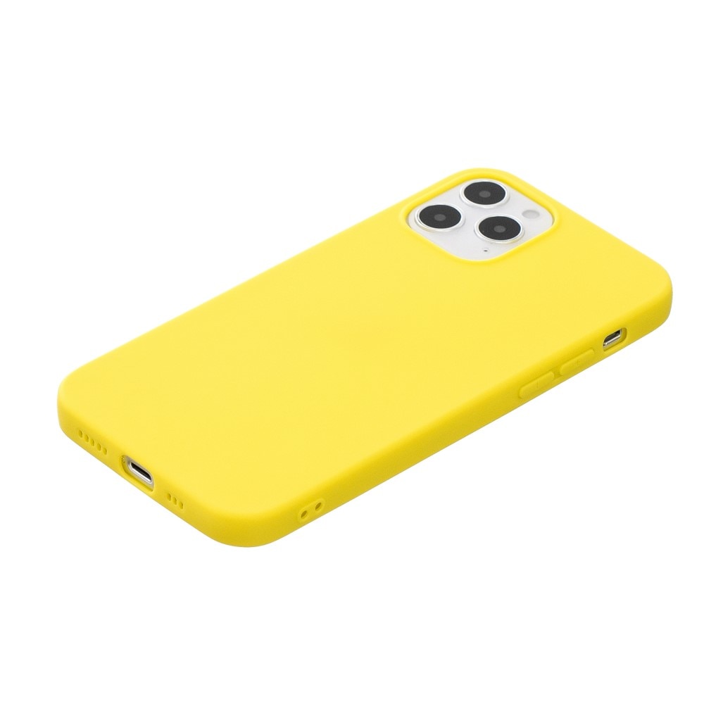 iPhone 12/12 Pro Silikonkuori Keltainen