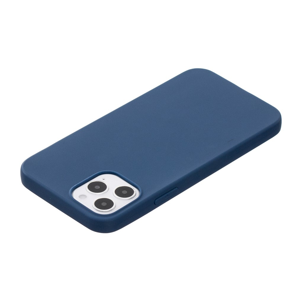 iPhone 12/12 Pro Silikonkuori Sininen