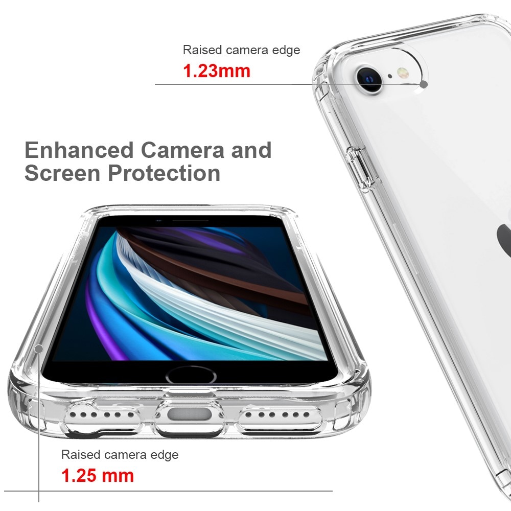 Full Cover Kuori iPhone SE (2022) kirkas