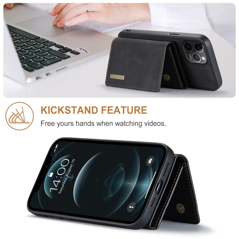 Magnetic Card Slot Case iPhone 12 Pro Max Musta