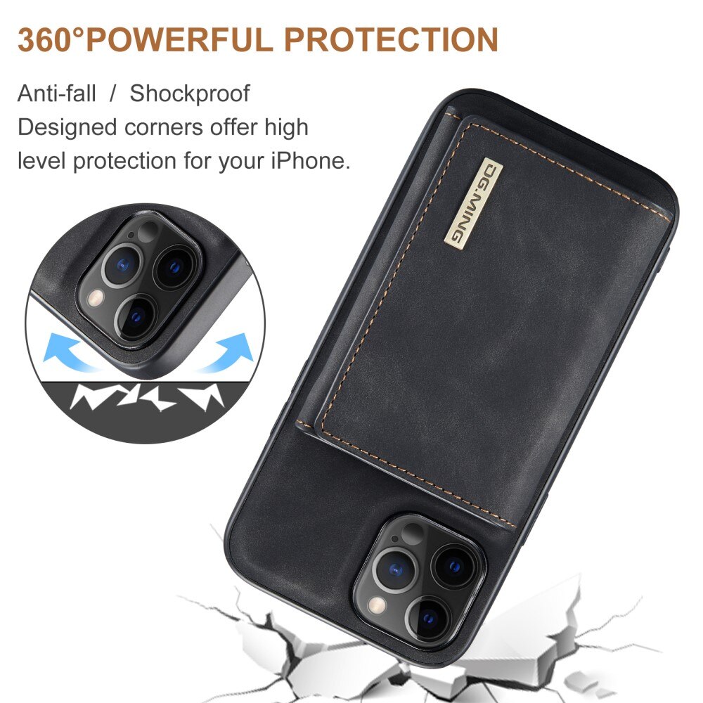 Magnetic Card Slot Case iPhone 12 Pro Max Musta