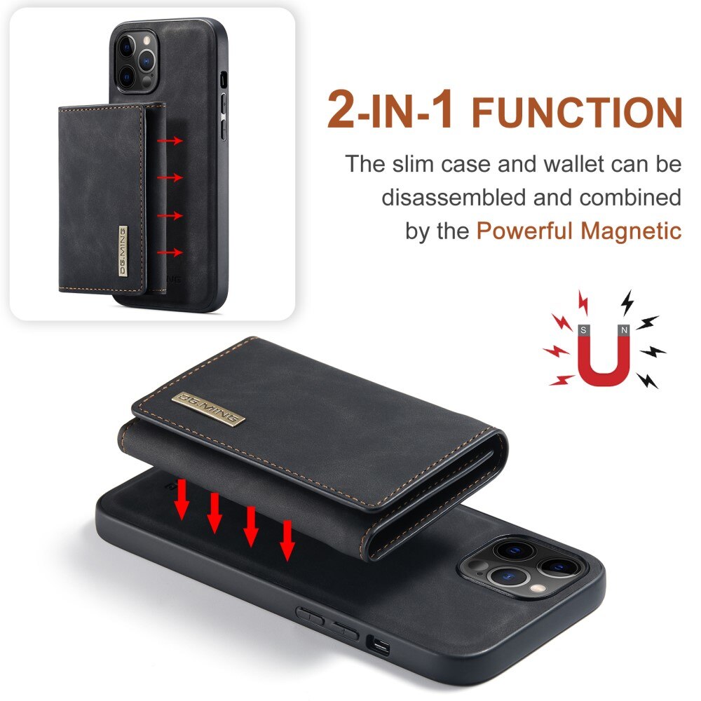 Magnetic Card Slot Case iPhone 12 Pro Max Musta