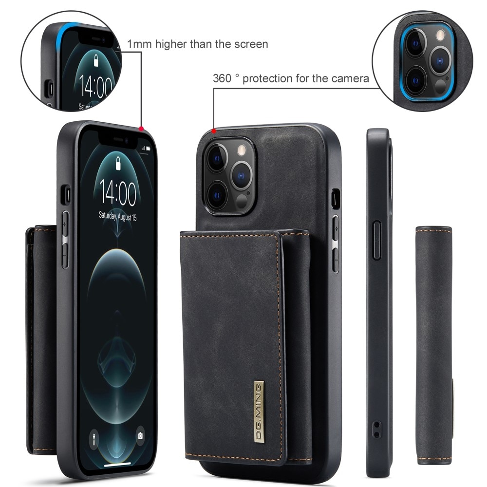Magnetic Card Slot Case iPhone 12 Pro Max Musta