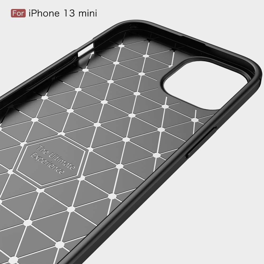 Apple iPhone 13 Mini Kuori TPU Brushed Musta