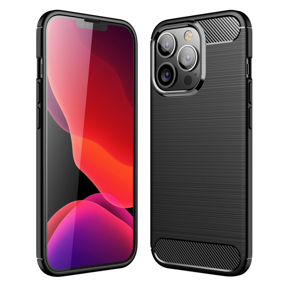 iPhone 13 Pro Kuori TPU Brushed Musta