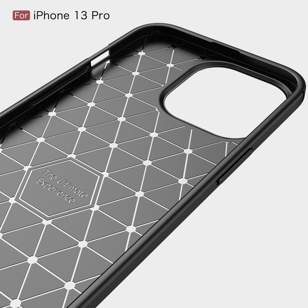 iPhone 13 Pro Kuori TPU Brushed Musta