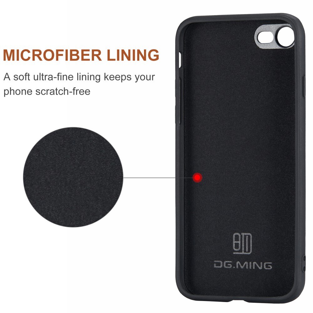 Magnetic Card Slot Case iPhone SE 2022 Musta