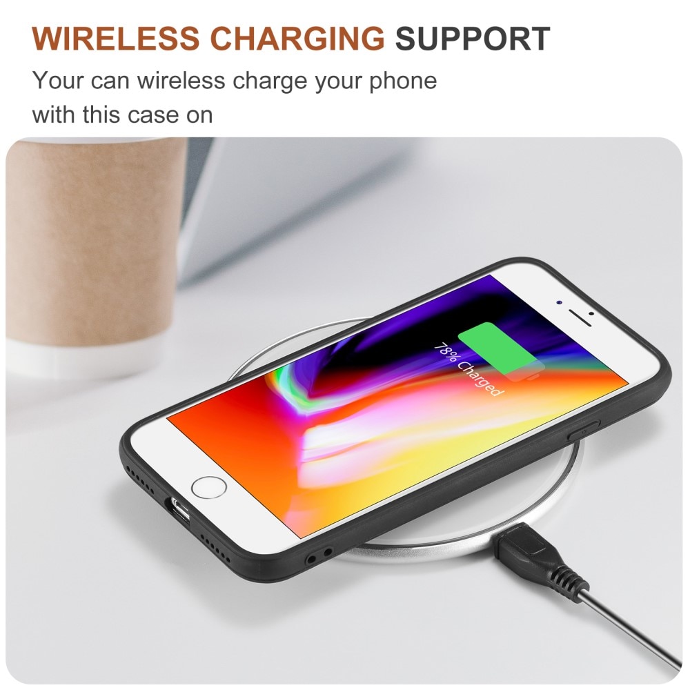 Magnetic Card Slot Case iPhone SE 2022 Musta