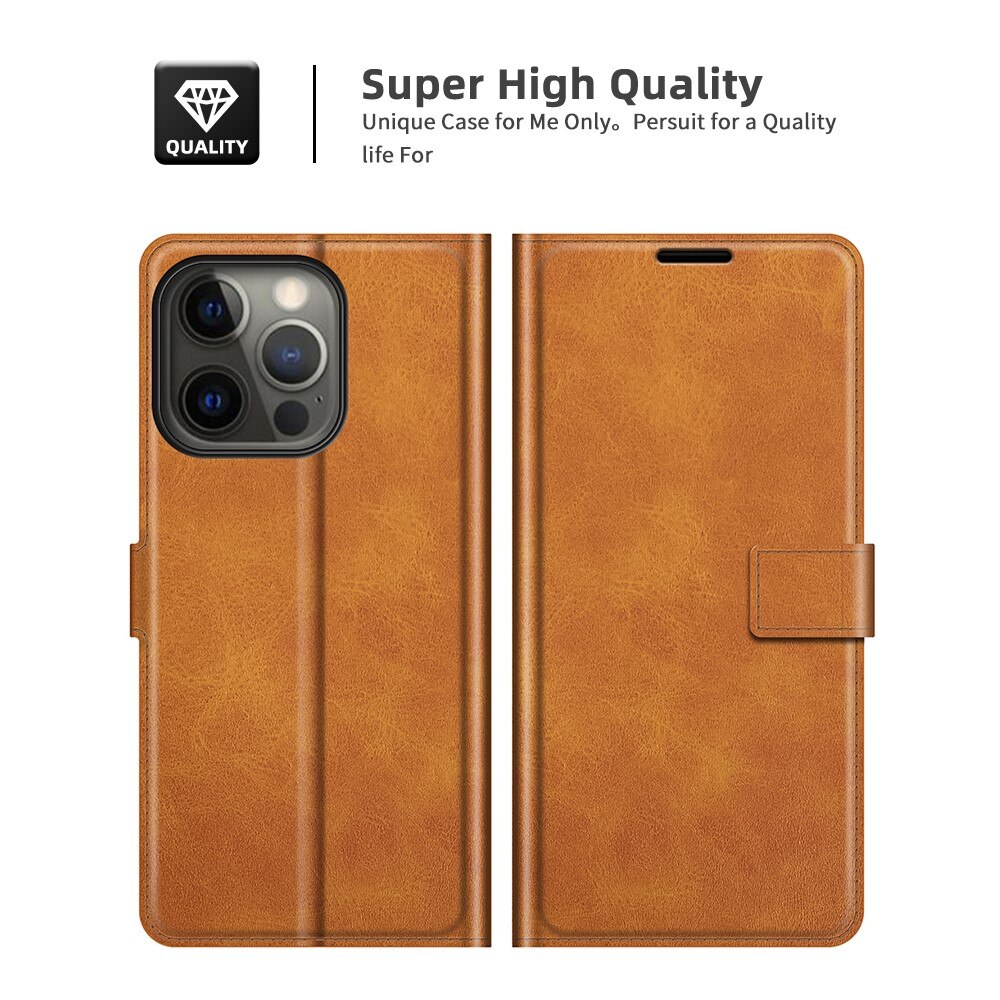 Leather Wallet iPhone 13 Pro Max Cognac