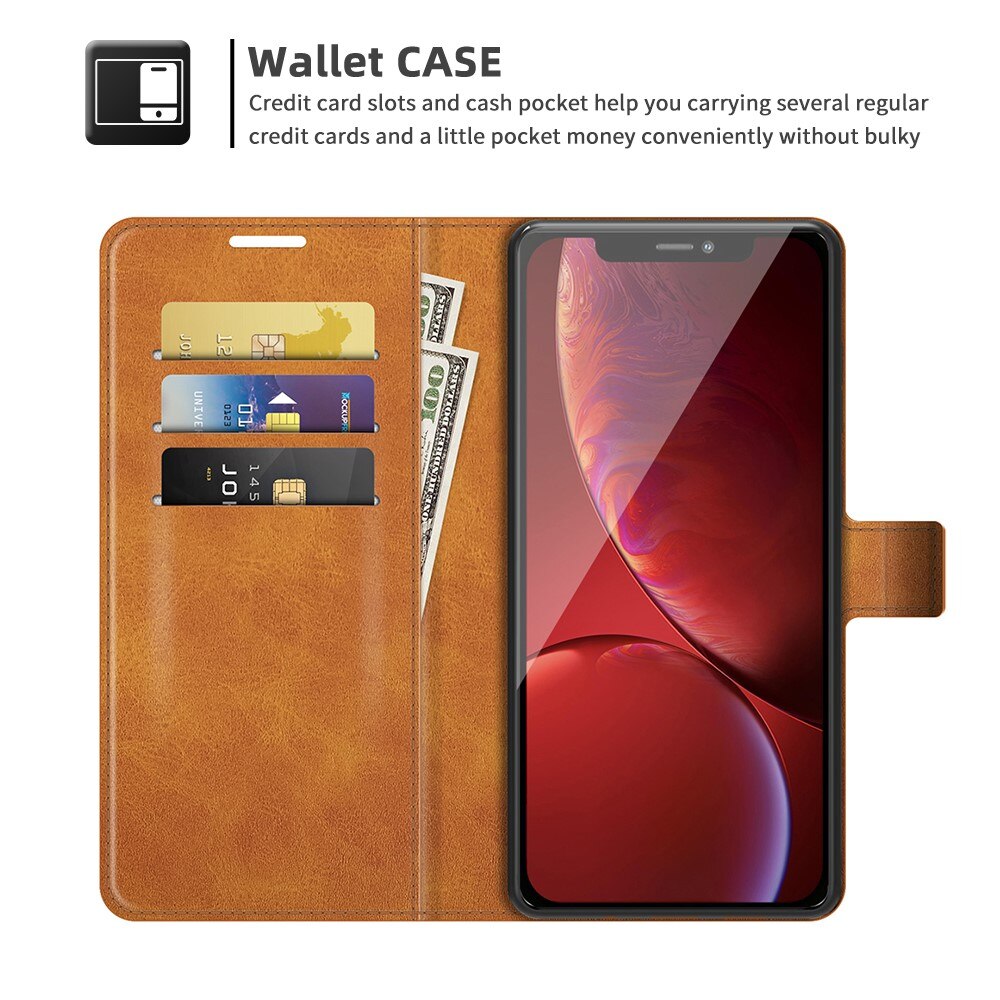 Leather Wallet iPhone 13 Pro Max Cognac