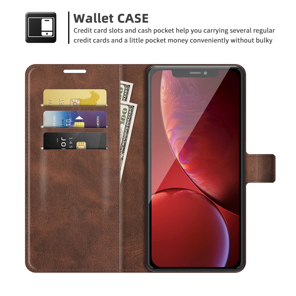 Leather Wallet iPhone 13 Pro Brown