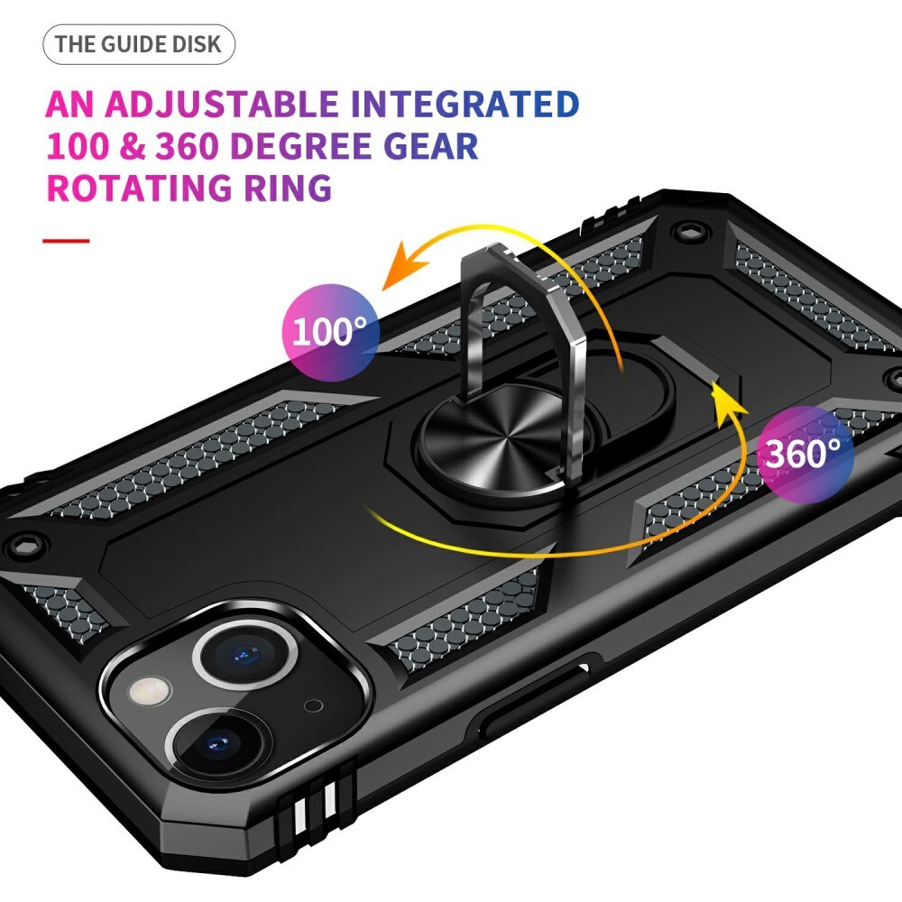 Hybridikuori Tech Ring iPhone 13 musta