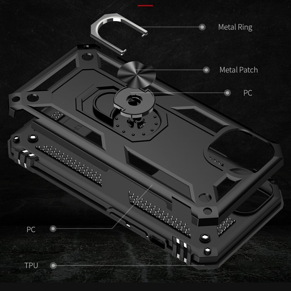 Hybridikuori Tech Ring iPhone 13 musta