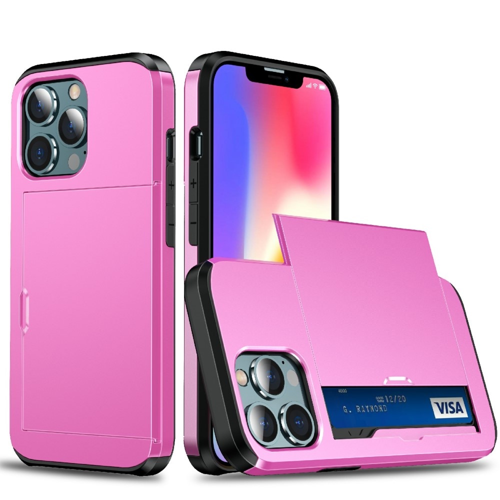 Case Cardslot iPhone 13 Mini vaaleanpunainen