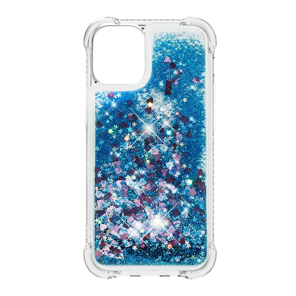 iPhone 13 Mini Glitter Powder TPU Case Sininen