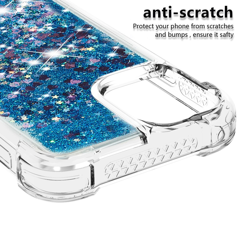 iPhone 13 Mini Glitter Powder TPU Case Sininen