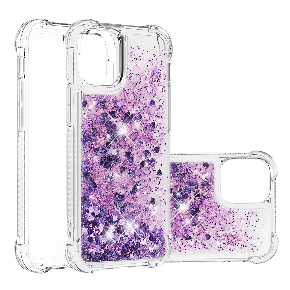 iPhone 13 Glitter Powder TPU Case Violetti