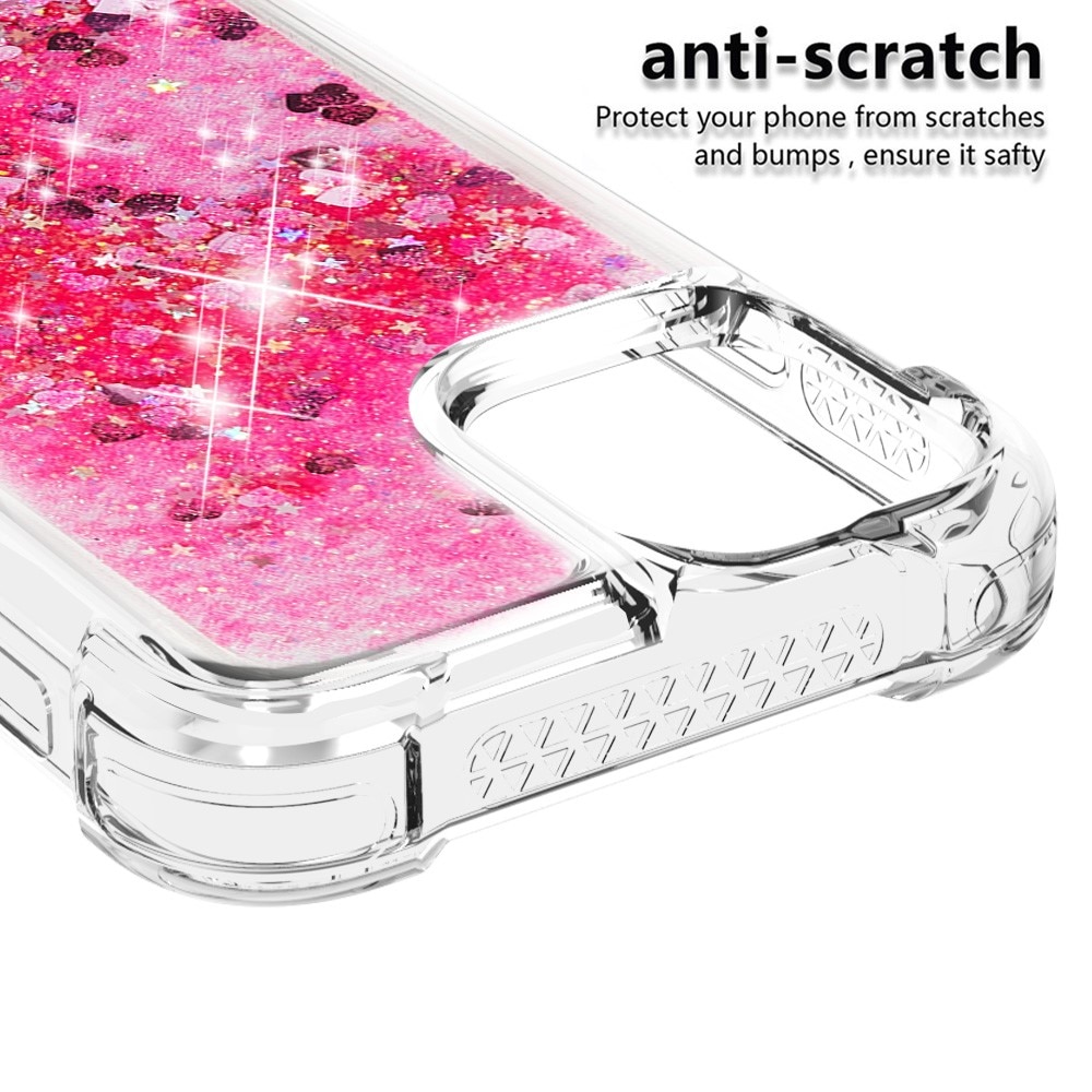 iPhone 13 Glitter Powder TPU Case Vaaleanpunainen