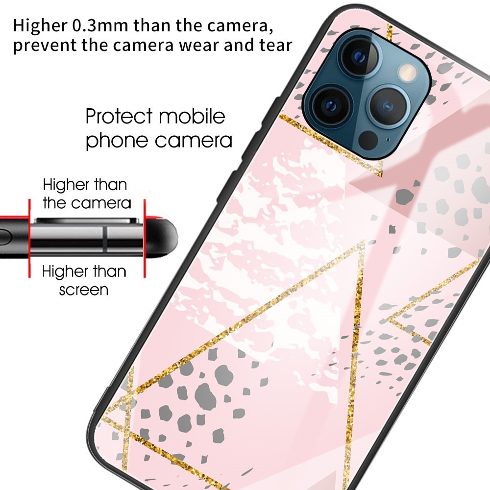 Panssarilasi Kuori Apple iPhone 13 Pro leopardi vaaleanpunainen