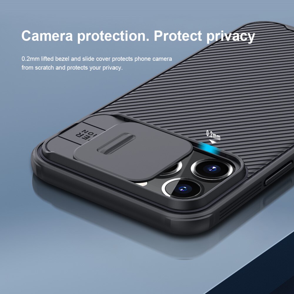 CamShield Kuori iPhone 13 Pro Max Musta