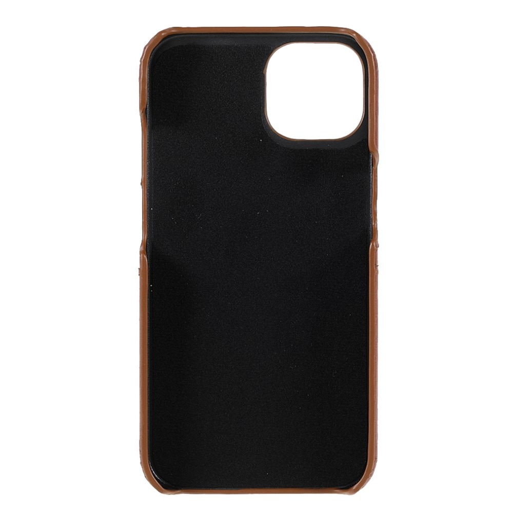 Card Slots Case Apple iPhone 13 ruskea