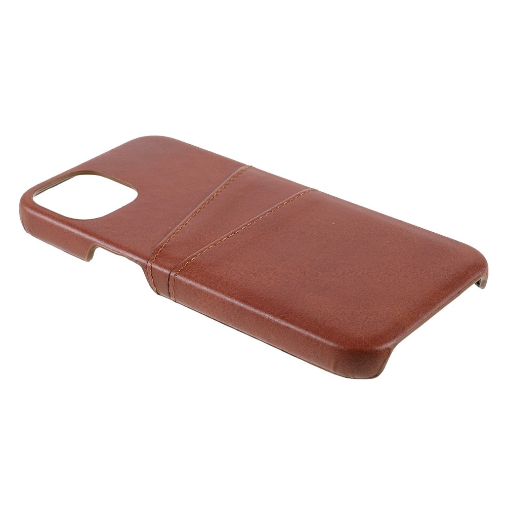 Card Slots Case Apple iPhone 13 ruskea