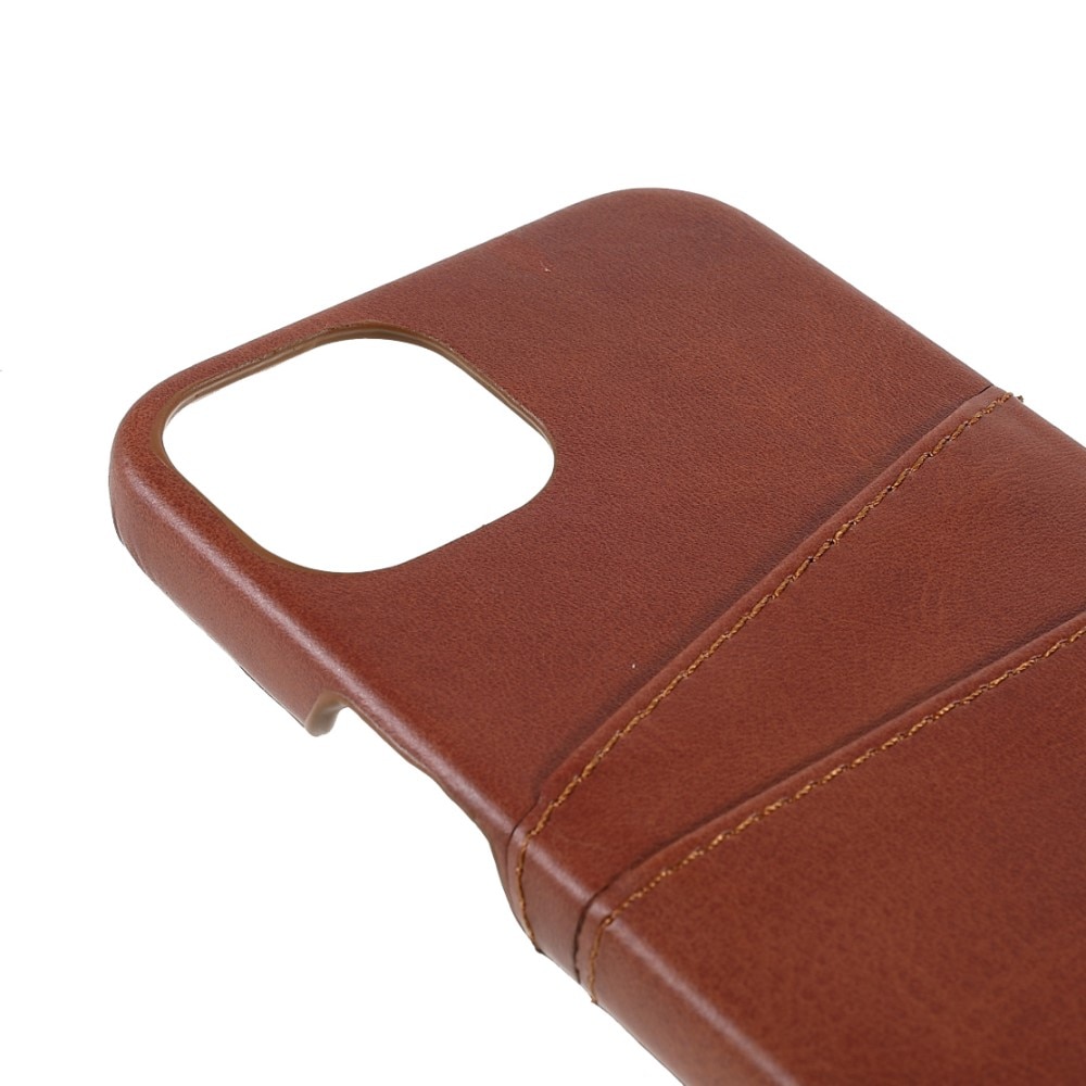 Card Slots Case Apple iPhone 13 ruskea