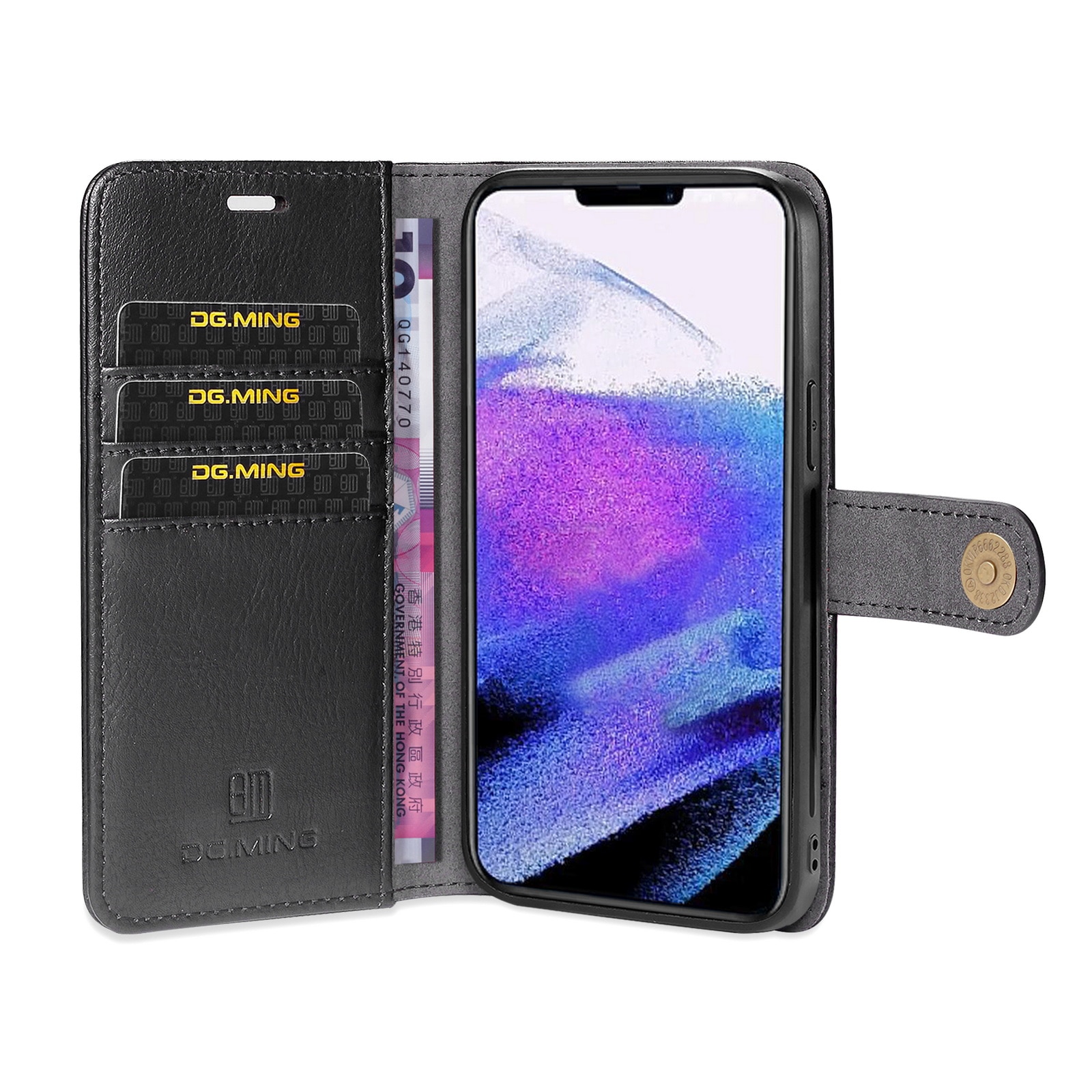 Magnet Wallet iPhone 13 Pro Max Black