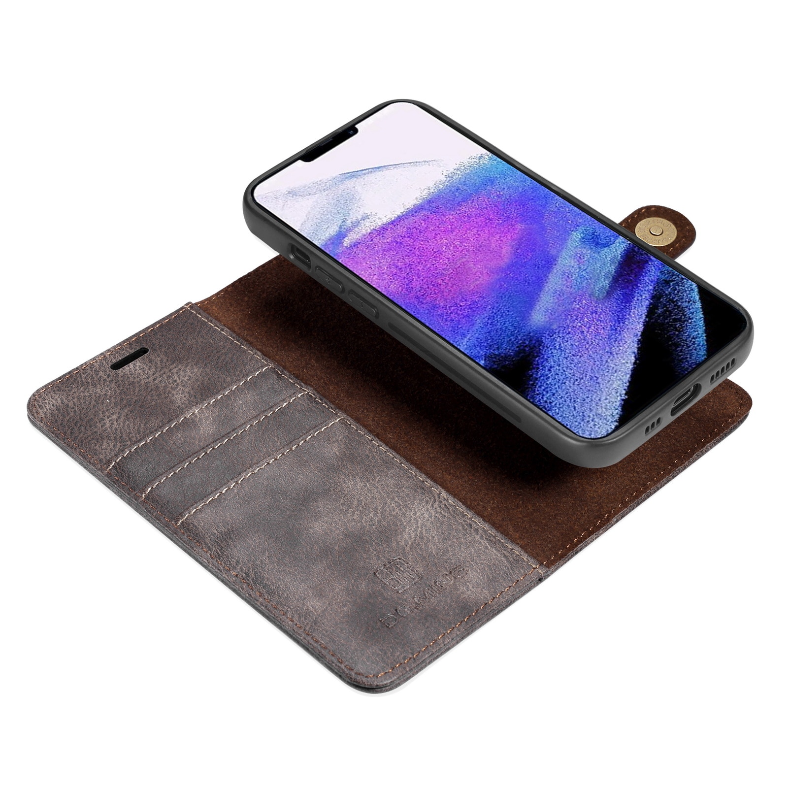 Magnet Wallet iPhone 13 Pro Max Brown