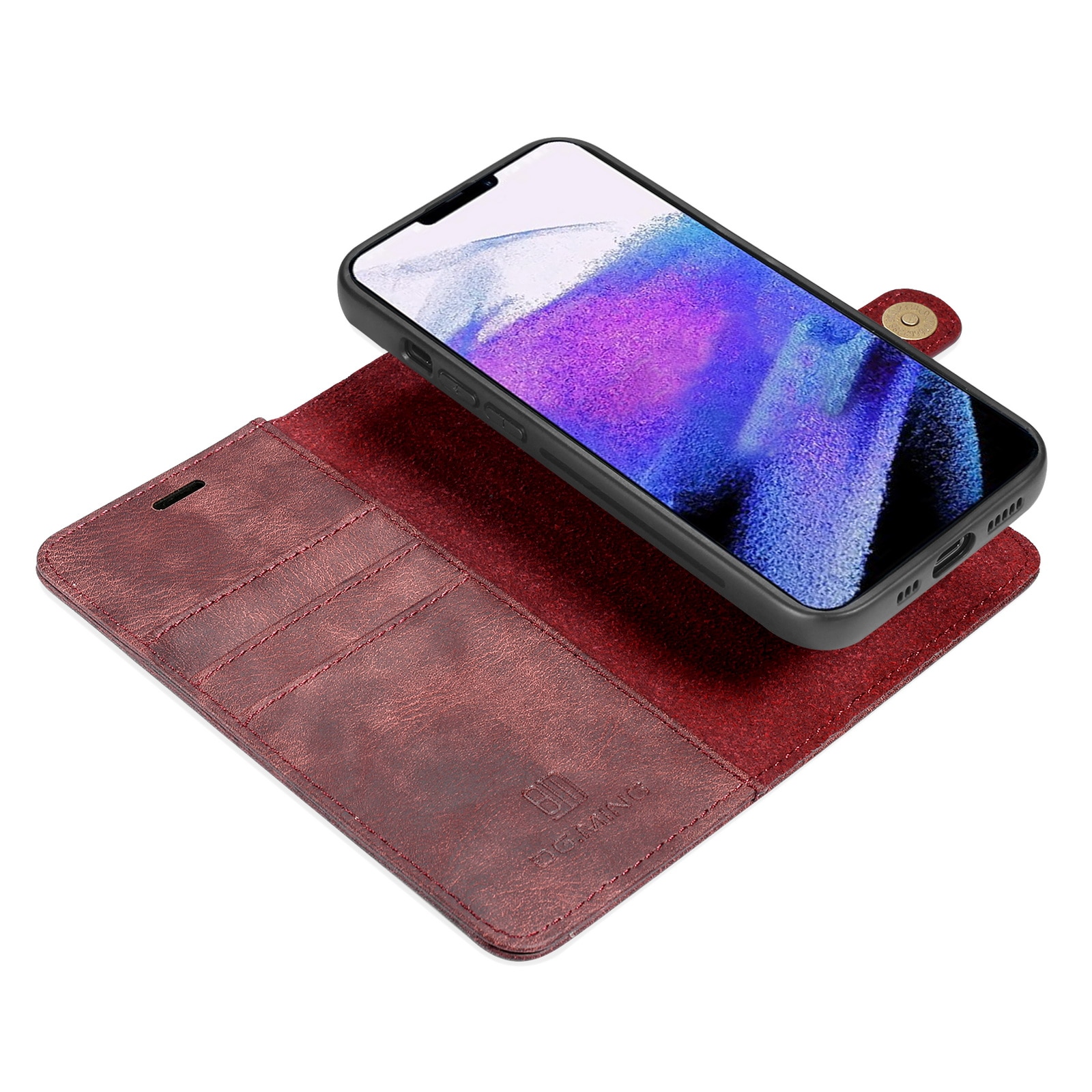 Magnet Wallet iPhone 13 Pro Max  Red