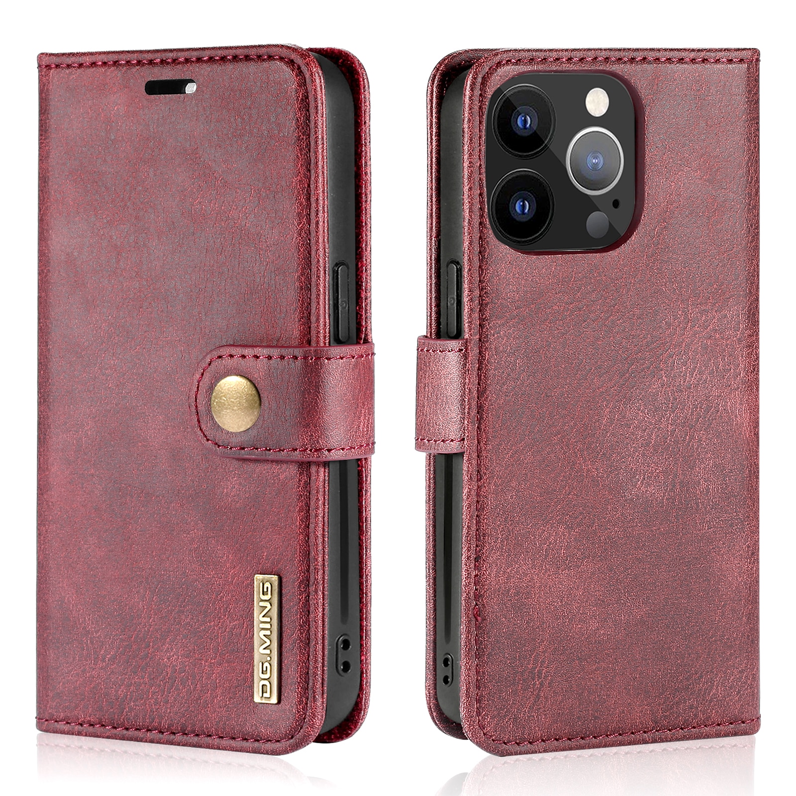 Magnet Wallet iPhone 13 Pro Max Punainen