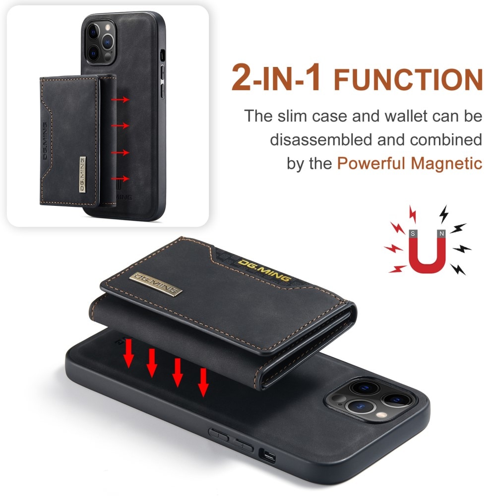 Magnetic Card Slot Case iPhone 13 Pro Max Musta