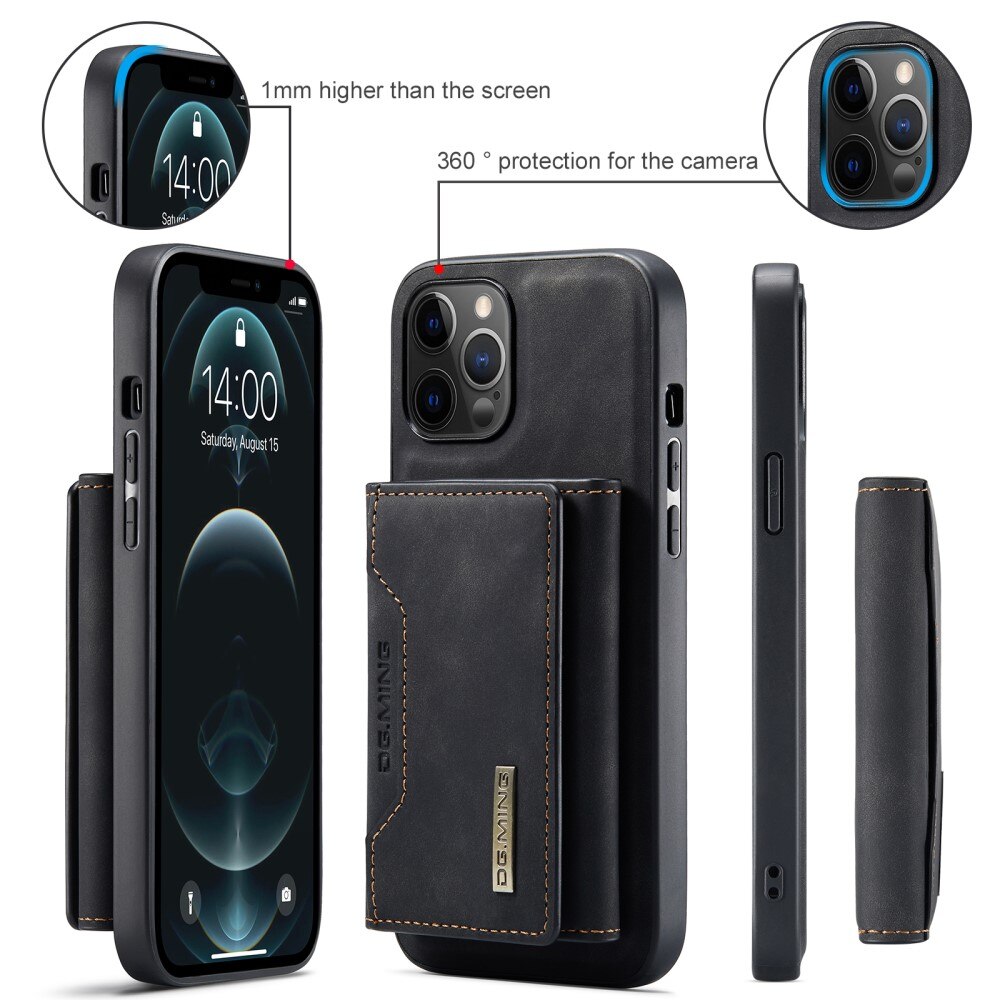 Magnetic Card Slot Case iPhone 13 Pro Max Musta