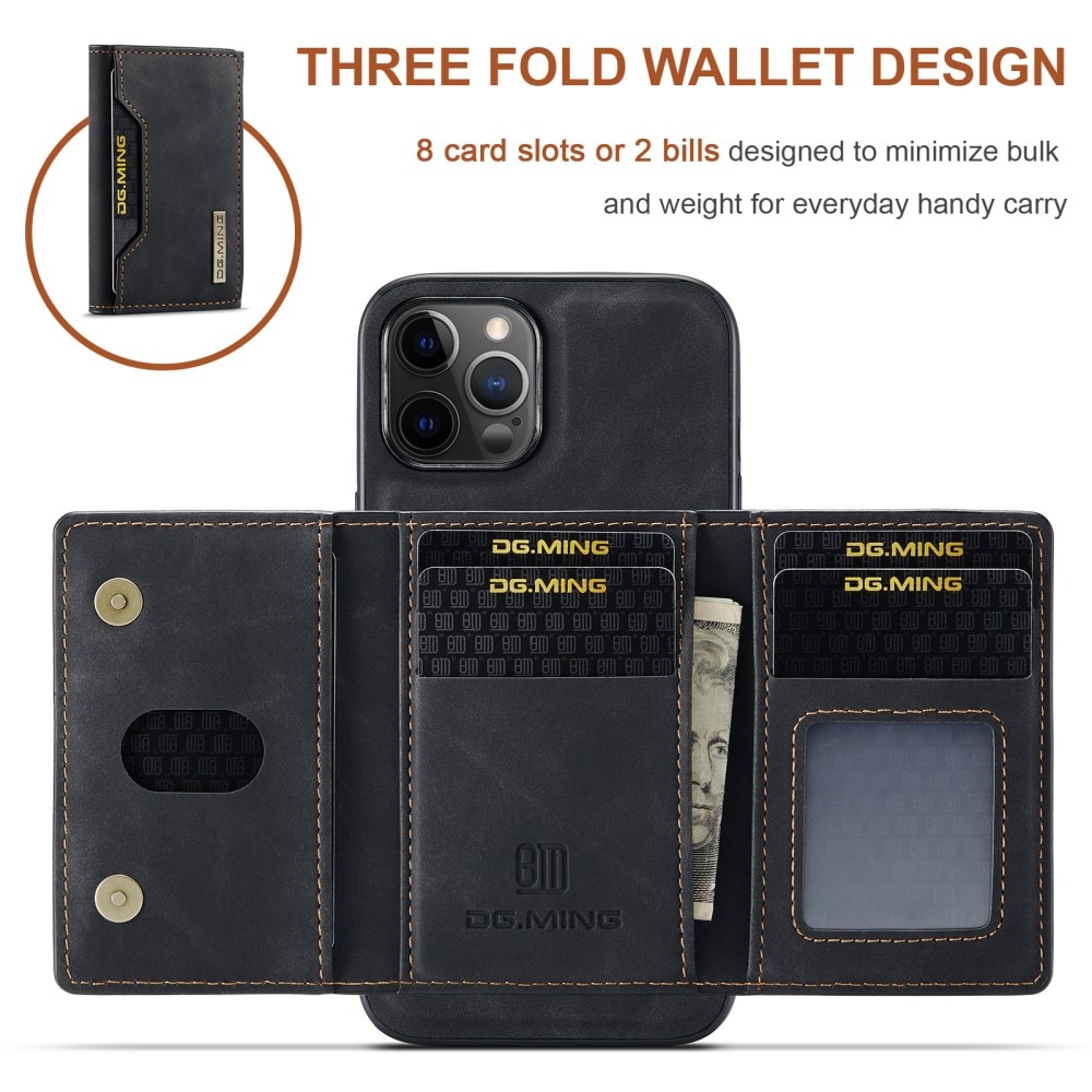 Magnetic Card Slot Case iPhone 13 Pro Max Musta