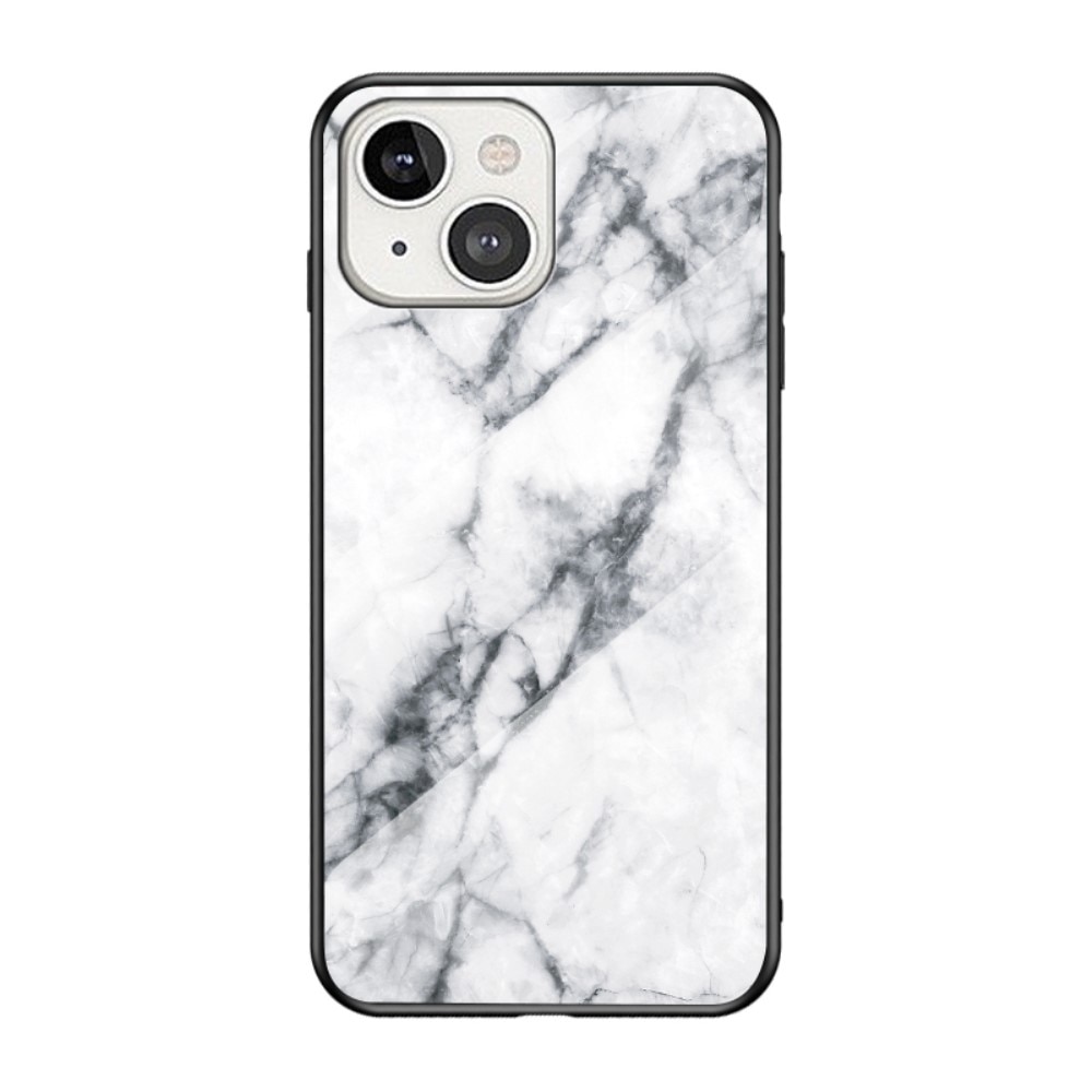 Panssarilasi Kuori Apple iPhone 13 valkoinen marmori