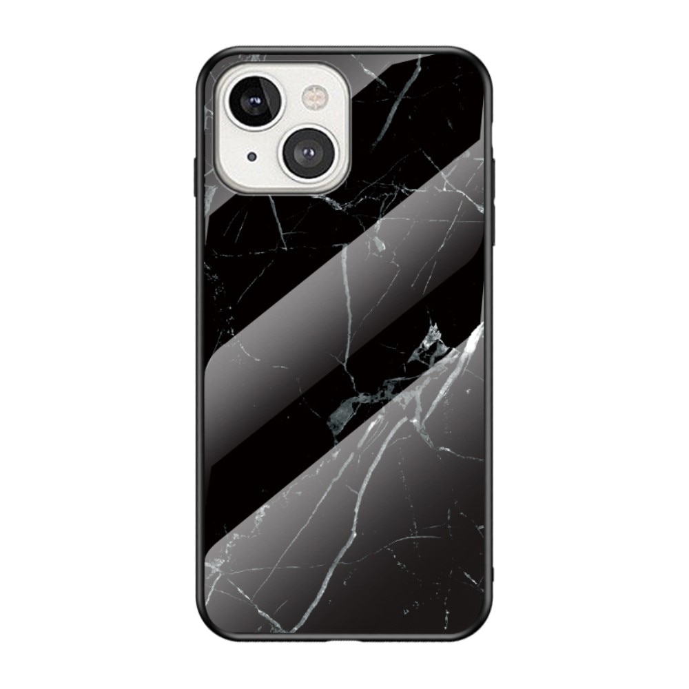 Panssarilasi Kuori Apple iPhone 13 musta marmori