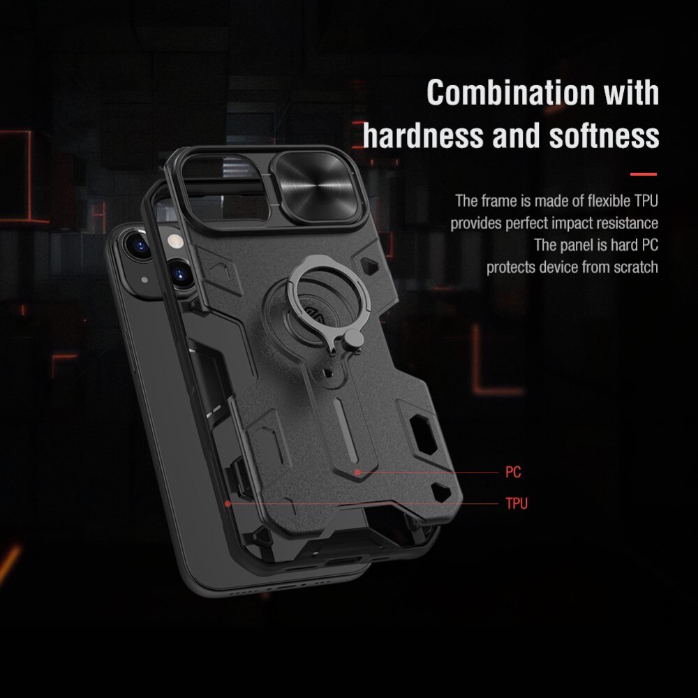 CamShield Armor Kuori iPhone 13 musta