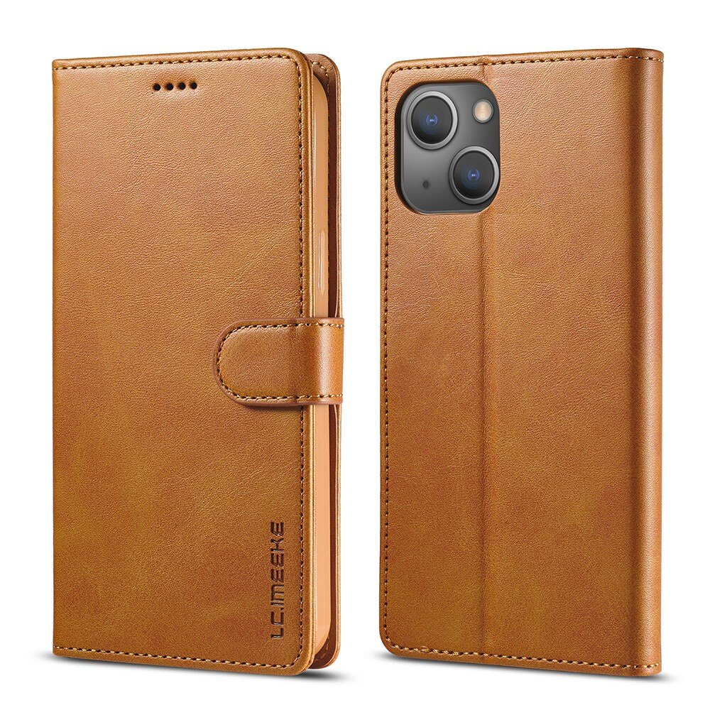 Lompakkokotelot iPhone 13 cognac