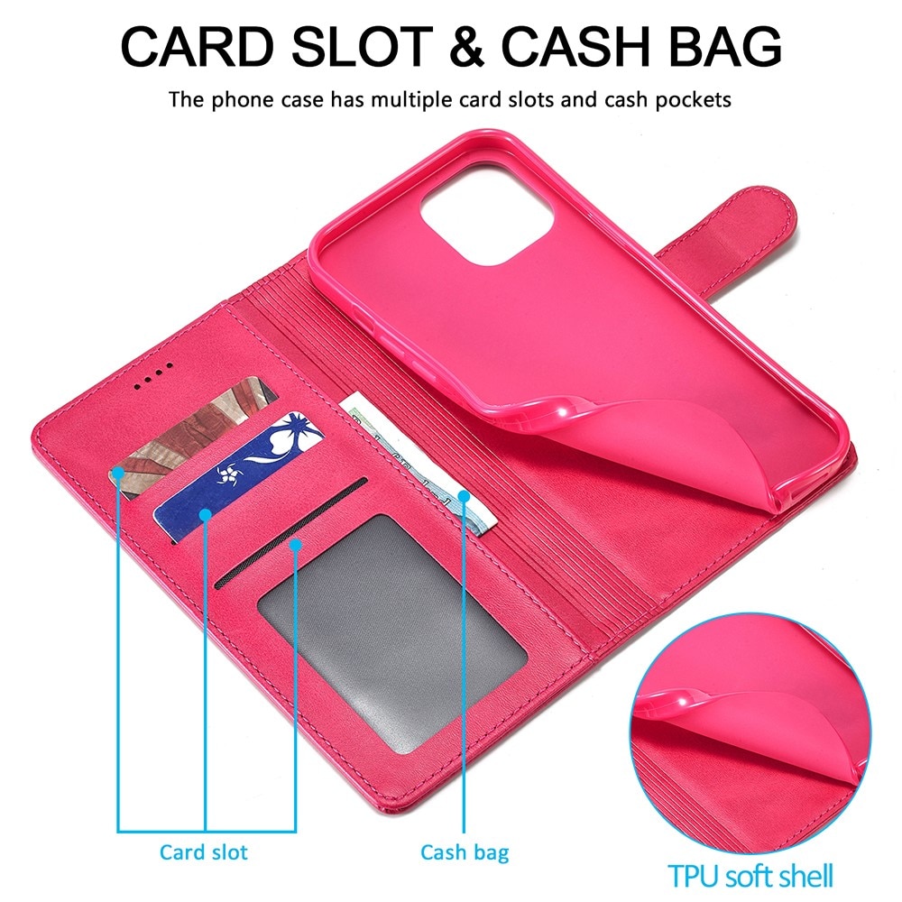 Lompakkokotelot iPhone 13 vaaleanpunainen