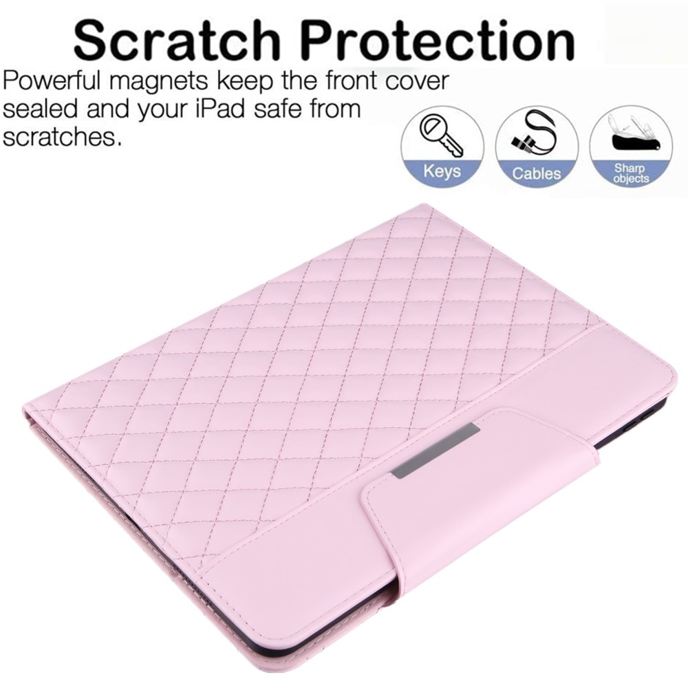 Kotelo iPad 10.2 7th Gen (2019) Quilted vaaleanpunainen