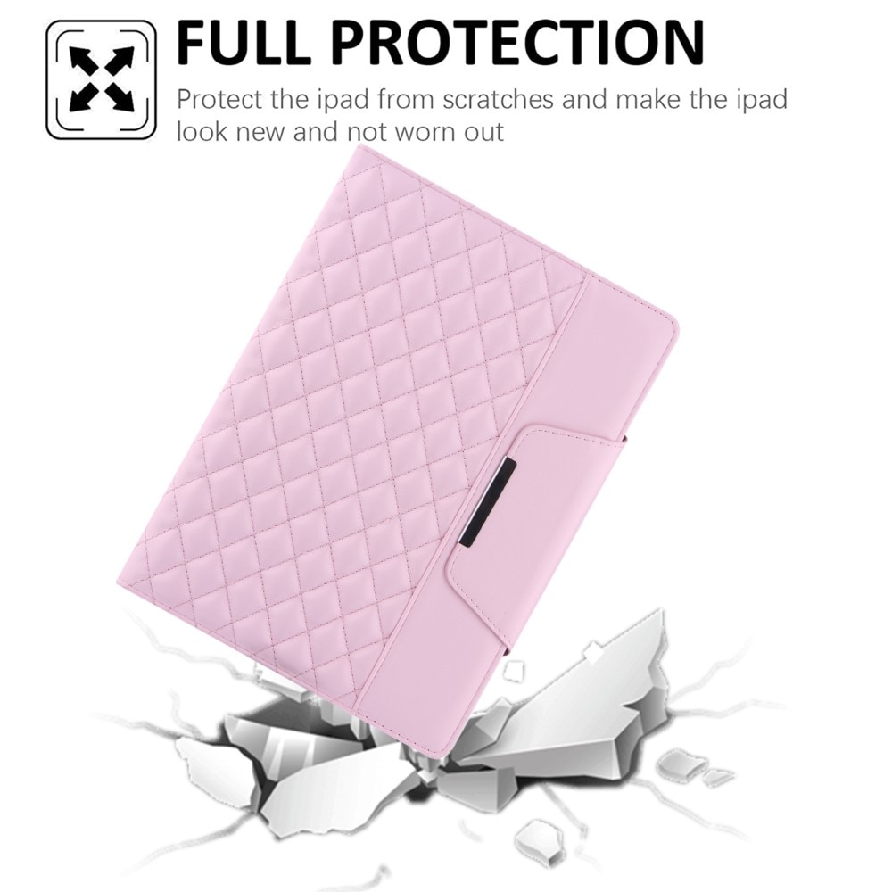 Kotelo iPad 10.2 8th Gen (2020) Quilted vaaleanpunainen