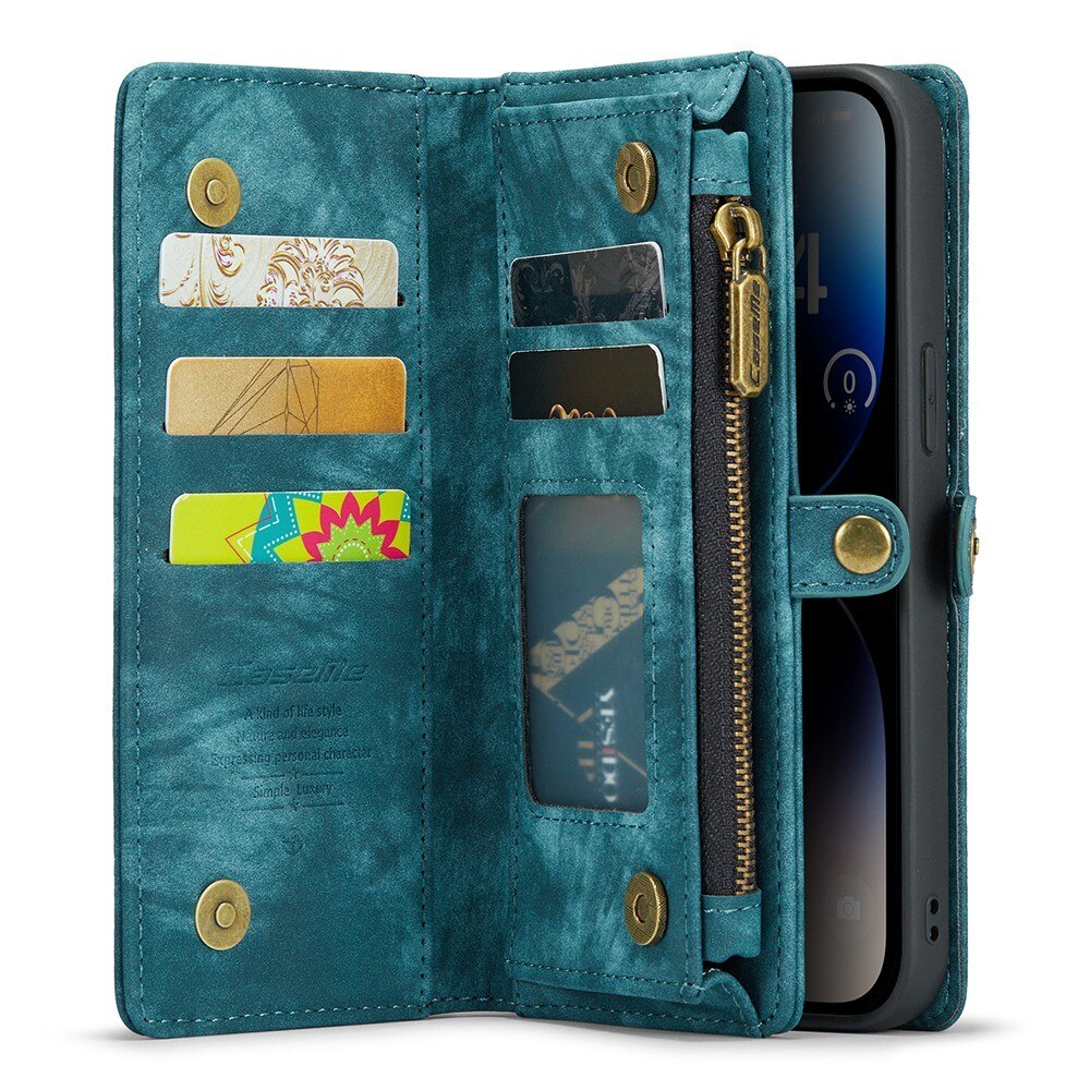 Multi-slot Suojakotelo iPhone 13 Pro Max Sininen