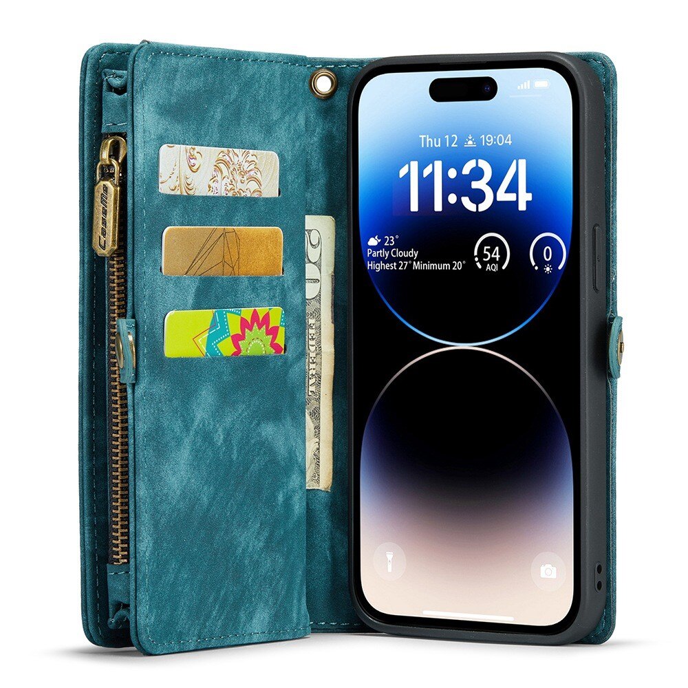 Multi-slot Suojakotelo iPhone 13 Pro Max Sininen
