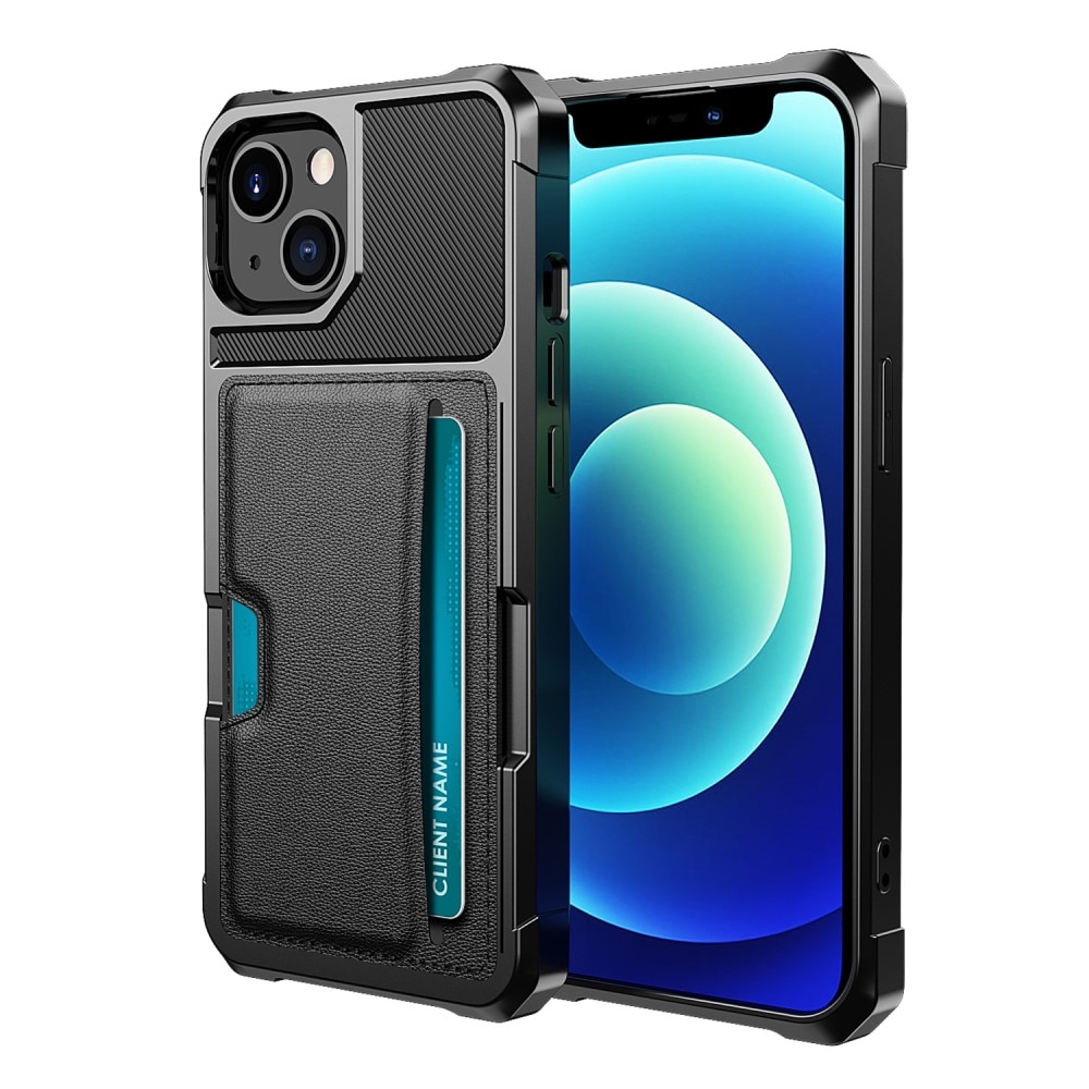 Tough Card Case iPhone 13 musta