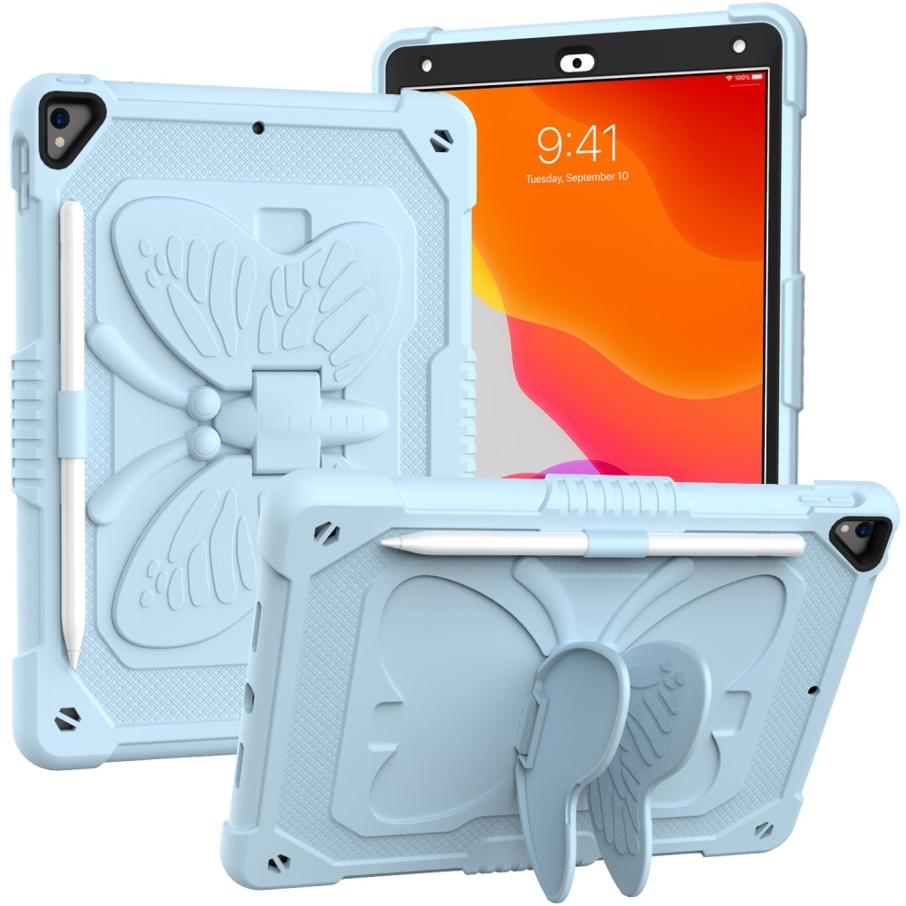 Hybridikuori perhonen iPad 10.2 7th Gen (2019) sininen