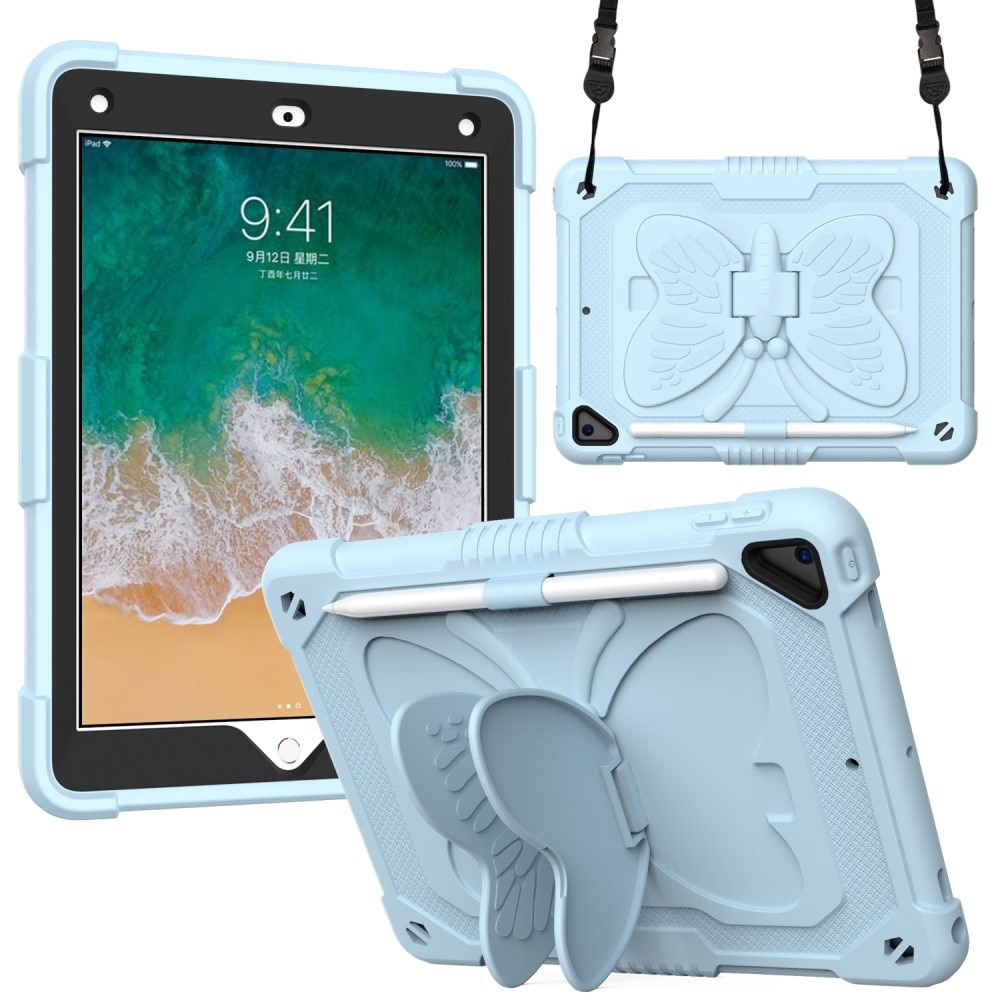 Hybridikuori perhonen iPad Air 2 9.7 (2014) sininen