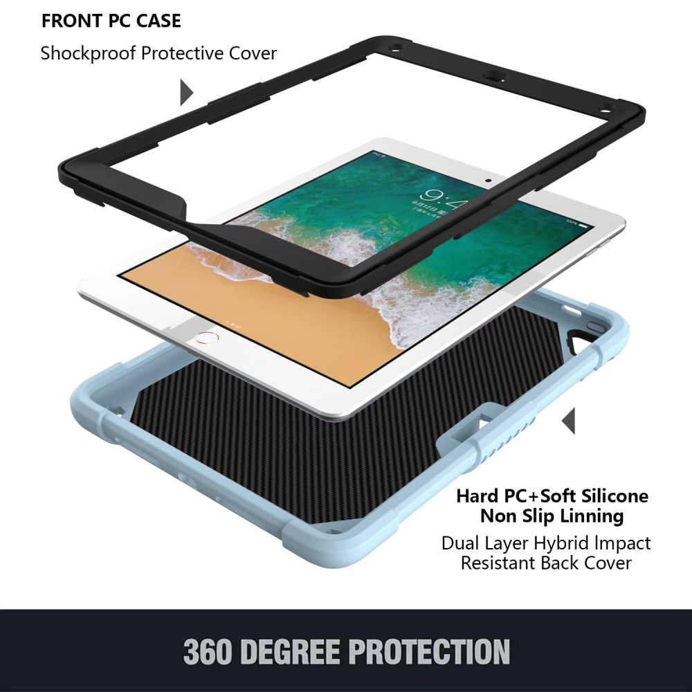 Hybridikuori perhonen iPad Air 2 9.7 (2014) sininen