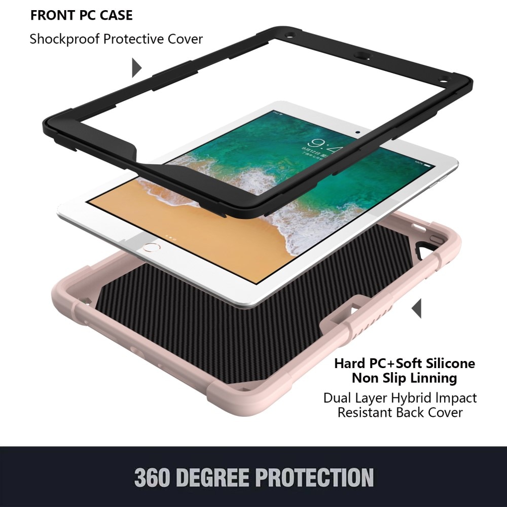 Hybridikuori perhonen iPad Air 2 9.7 (2014) vaaleanpunainen