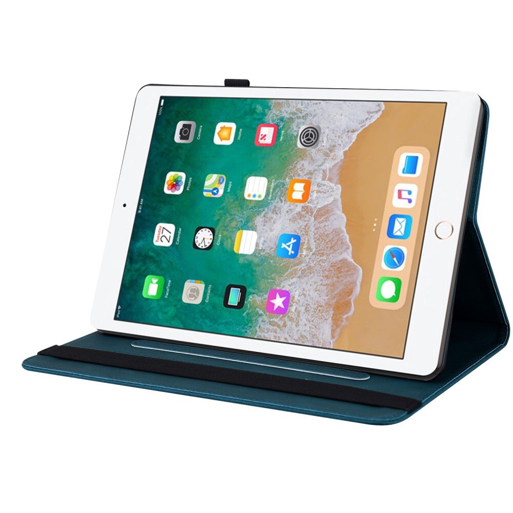 Nahkakotelo Perhonen iPad 9.7 6th Gen (2018) sininen